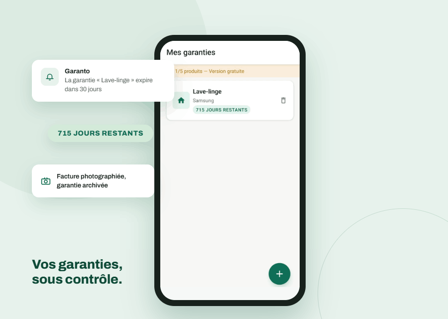 Garanto — vos garanties sous contrôle